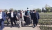 بازدید دکتر منصور معاون وزیر جهادکشاورزی و رئیس سازمان جنگل ها از نهالستان ایوان