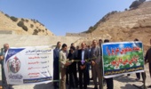 ‍ افتتاح پروژه  آبخیزداری در بخش میمه
