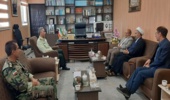 مدیرکل منابع طبیعی و آبخیزداری استان با فرمانده انتظامی استان دیدار نمود.