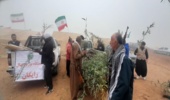 توزیع 500 اصله نهال گرمسیری در بین شرکت کنندگان یادواره شهدای ایل قجر