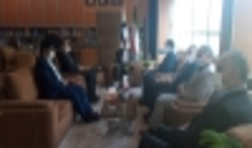 دیدار ریس سازمان جنگل ها، مراتع و آبخیزداری وهیئت همراه با سلیمانی دشتکی استاندار ایلام