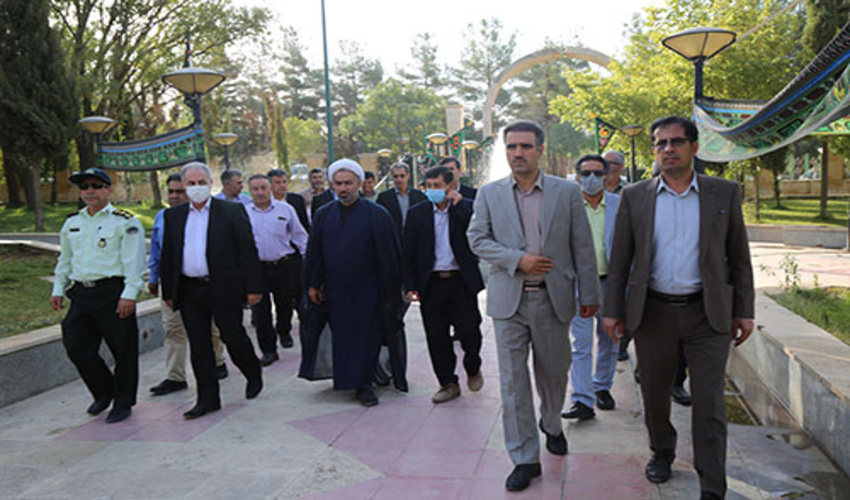 تجدید میثاق کارکنان اداره کل منابع طبیعی و آبخیزداری استان ایلام با شهدای گمنام