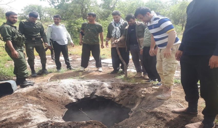 انهدام کوره ذغال غیرمجاز در شهرستان هلیلان