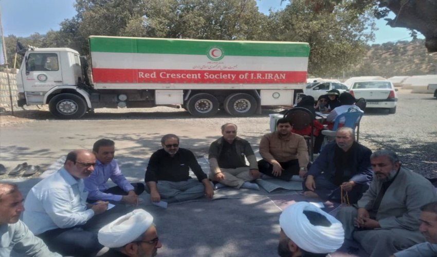 بازدید مدیرکل منابع طبیعی و آبخیزداری استان از موکب تجمیعی سازمان جهاد کشاورزی و منابع طبیعی در محل پارک جنگلی چغاسبز