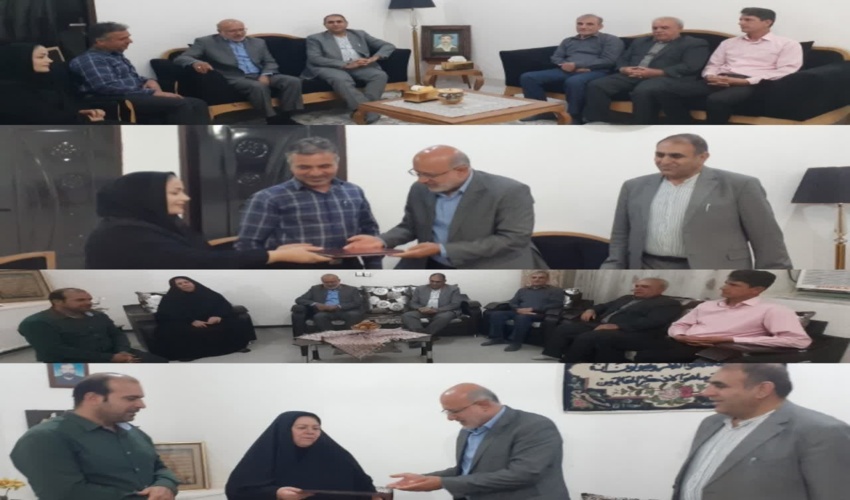  دیدار  با خانواده شهیدان موسوی و مهدوی 