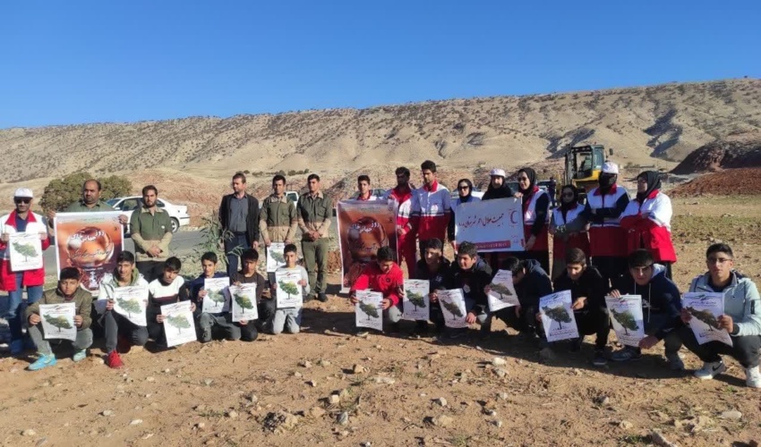 آغاز طرح مردمی کاشت یک میلیارد درخت به صورت همزمان در کل کشور شهرستان بدره  