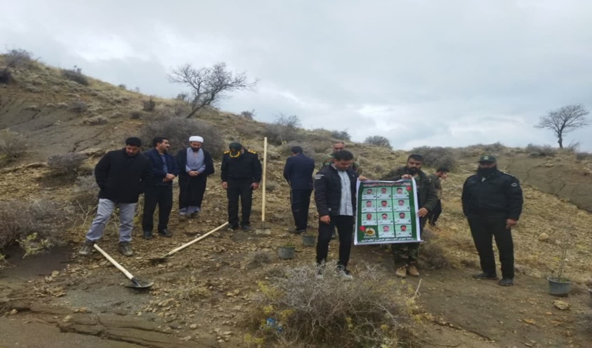 کاشت نهال به یاد شهدای راسک