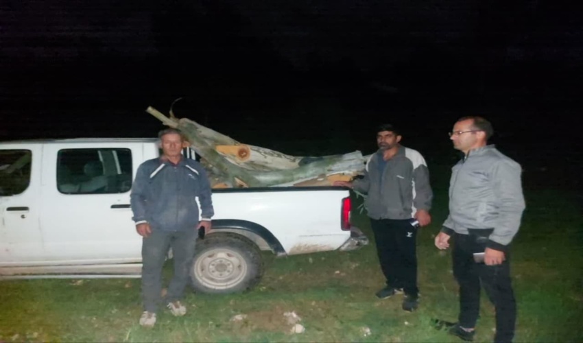 در راستای اجرای طرح تشدید مقابله با قاچاق چوب آلات جنگلی و غیرمجاز انجام شد