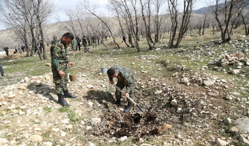 یگان ویژه در راه سرسبزی استان